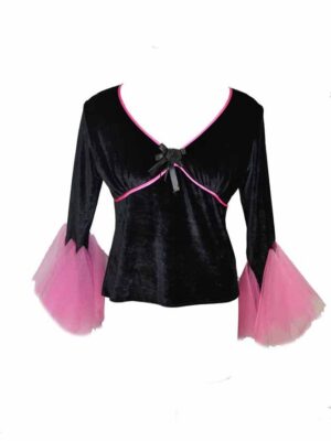Dark Star Blouse Black And Pink