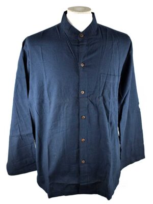 Shirt Mens Cotton Navy XL