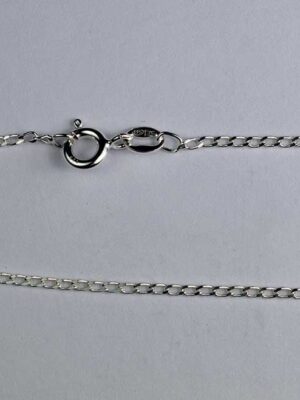 Silver Chain Long Curb (Various Sizes)