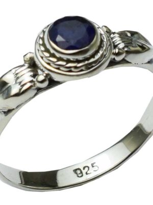 Silver Ring Sapphire Stone