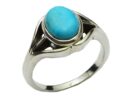 Silver Ring Oval Turquoise