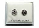 Silver Earring Stud Flower