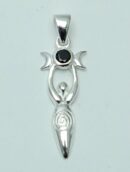 Silver Pendant 3 Moon Goddess