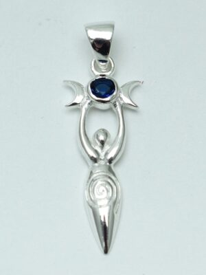 Silver Pendant 3 Moon Goddess