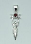 Silver Pendant 3 Moon Goddess
