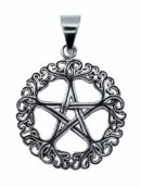 Silver Pendant Fancy Pentagram