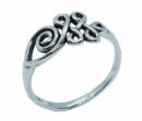 Silver Ring Criss Cross