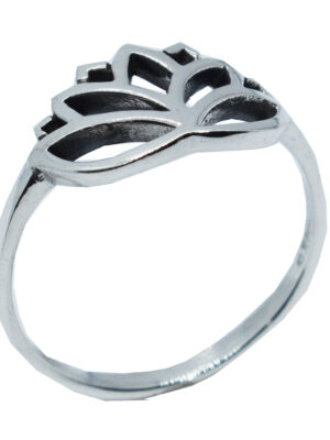 Silver Ring Lotus