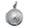 Pendant Silver Locket Circle