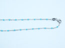 Silver Chain DC Turquoise 16"