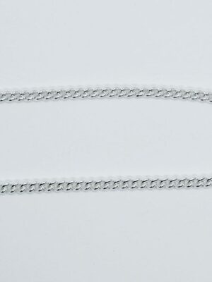 Silver Chain Hollow Curb (Various Sizes)