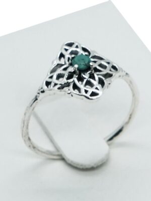 Silver Ring Filigree Turquoise