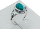 Silver Ring Teardrop Turquoise