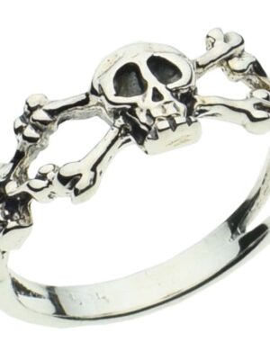 Ring Silver Triple Skull