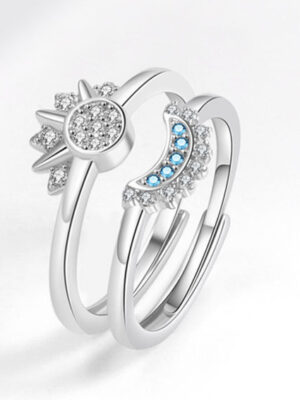 Ring Fashion Sun Moon Double