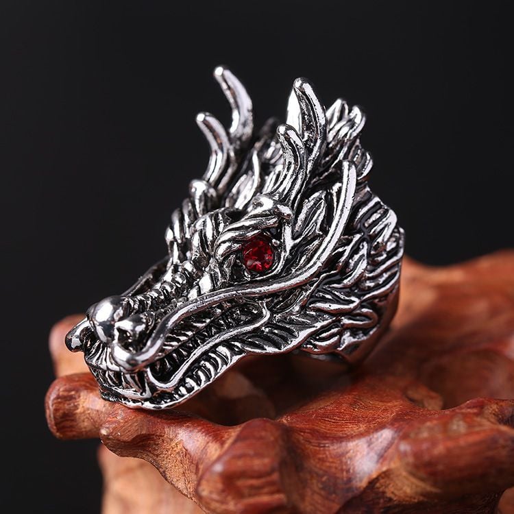 Ring Dragon Head Adjustable