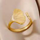 Ring Shell Design Gold Plated