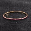 Bracelet Pink Rhinestones