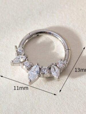 Nose Stud With Zircon Stones