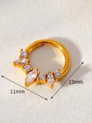 Nose Stud Ring Gold Plated
