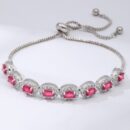 Bracelet Elegant Pink Oval
