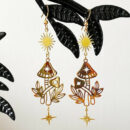 Earrings Mushroom Vintage