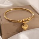 Bangle Heart Gold Plated