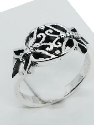 Ring Silver Double Cut Butterfly