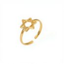 Ring Star Design Gold Plated