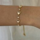 Bracelet Hearts Moonstone