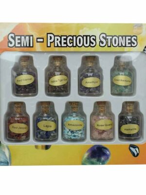 Bottle Set Chip Stones 9pcs