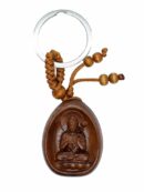 Keyring Wooden Buddha With Lotus