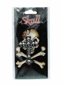 Pendant Pewter Skulls On Cross