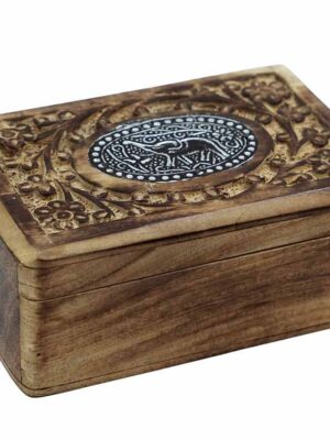 Box Wood Elephant 6X4 Inch