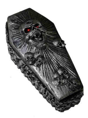 Box Coffin With Skulls