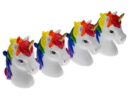 Unicorn Head 6X2.6X6.7cm Set 4