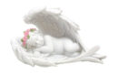 Cherub Lying In Wings Nat 2pcs