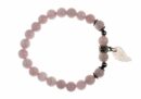 Bracelet  Rose Quartz Wing