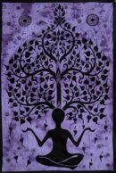 Bedspread Single Yoga Man Tree