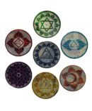 Soapstone Plate Chakra Set Of 7