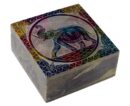 Soapstone Square Box 4x4" Elephant