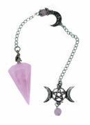 Pendulum Triple Moon Rose Quazrtz