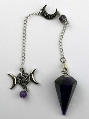 Pendulum Triple Moon Amethyst
