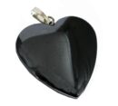 Pendant Hematite Heart 25mm