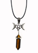 Necklace Wand Tiger Eye 3 Moon
