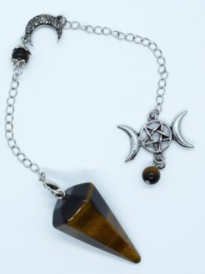 Pendulum Triple Moon Tiger Eye