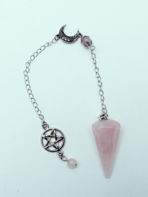 Pendulum Pentagram Rose Quartz
