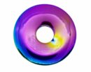 Stone Donut Rainbow Hematite