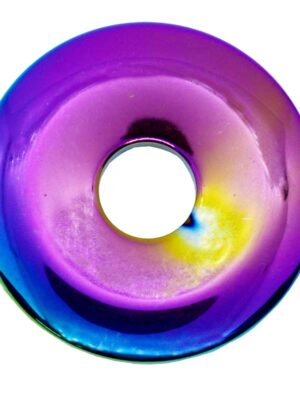 Stone Donut Rainbow Hematite
