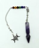 Pendulum Triple Moon Amethyst